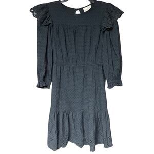 Universal Thread gray peasant dress bohemian pockets lightweight size M